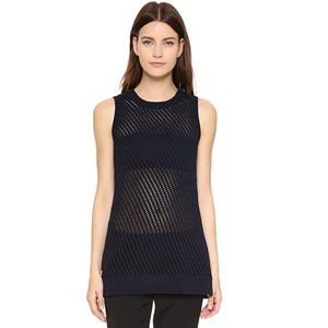 Vince Navy Long Vest/ Sleeveless Sweater